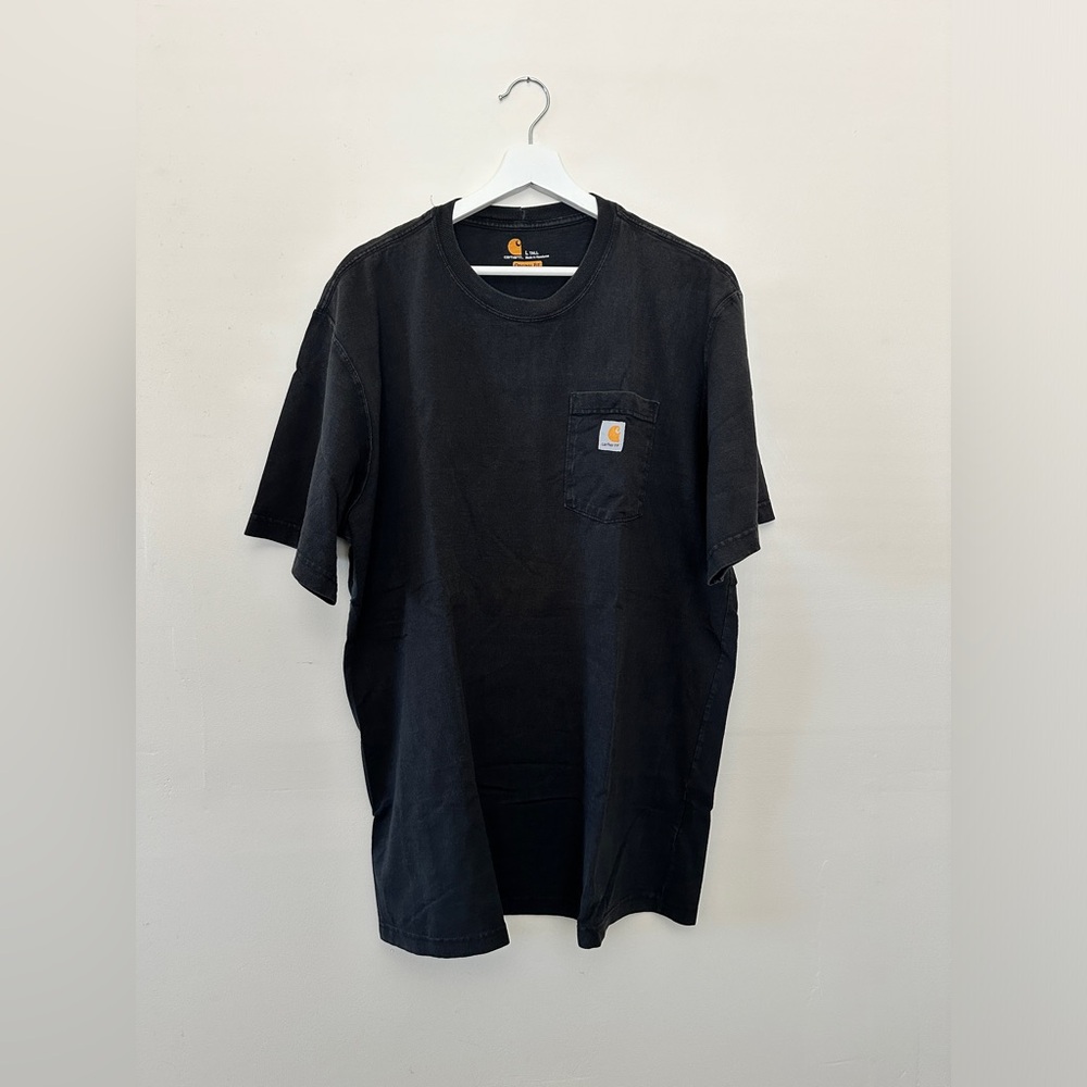 Carhartt Men's Loose Fit Heavyweight Short-Sleeve Pocket T-Shirt, Black